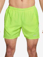 Nike Volt Ice Yellow Miler Dri-FIT 5 inch Brief-Lined Running Shorts - Image 1 of 4