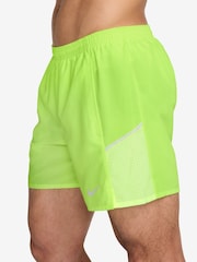 Nike Volt Ice Yellow Miler Dri-FIT 5 inch Brief-Lined Running Shorts - Image 2 of 4