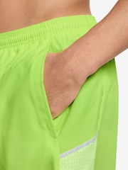 Nike Volt Ice Yellow Miler Dri-FIT 5 inch Brief-Lined Running Shorts - Image 4 of 4