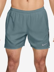 Nike Mineral Slate Miler Dri-FIT 5 inch Brief-Lined Running Shorts - Image 1 of 4