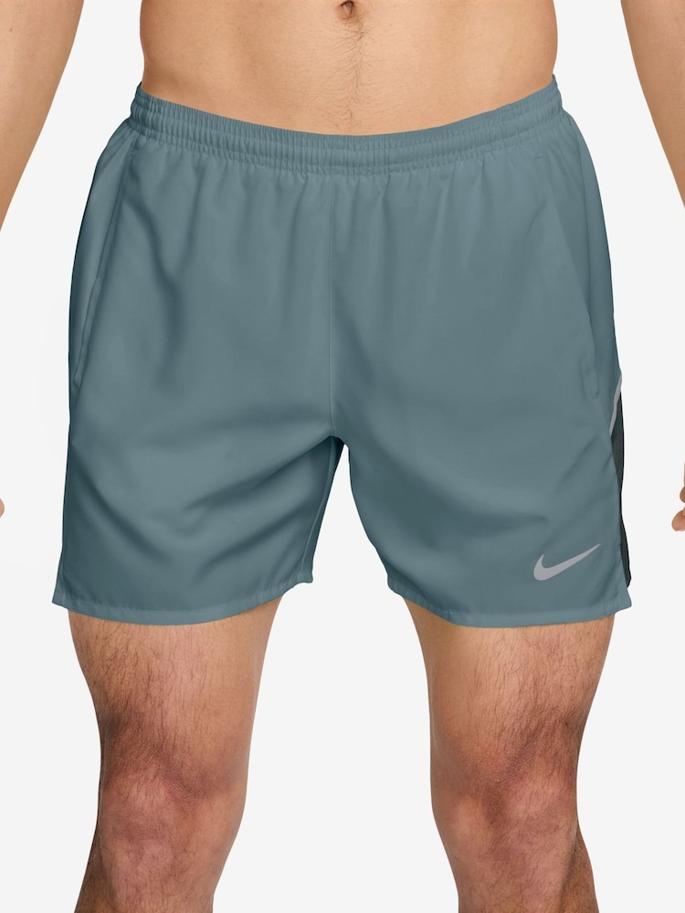 Nike Mineral Slate Miler Dri-FIT 5 inch Brief-Lined Running Shorts - Image 1 of 4