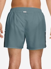 Nike Mineral Slate Miler Dri-FIT 5 inch Brief-Lined Running Shorts - Image 2 of 4