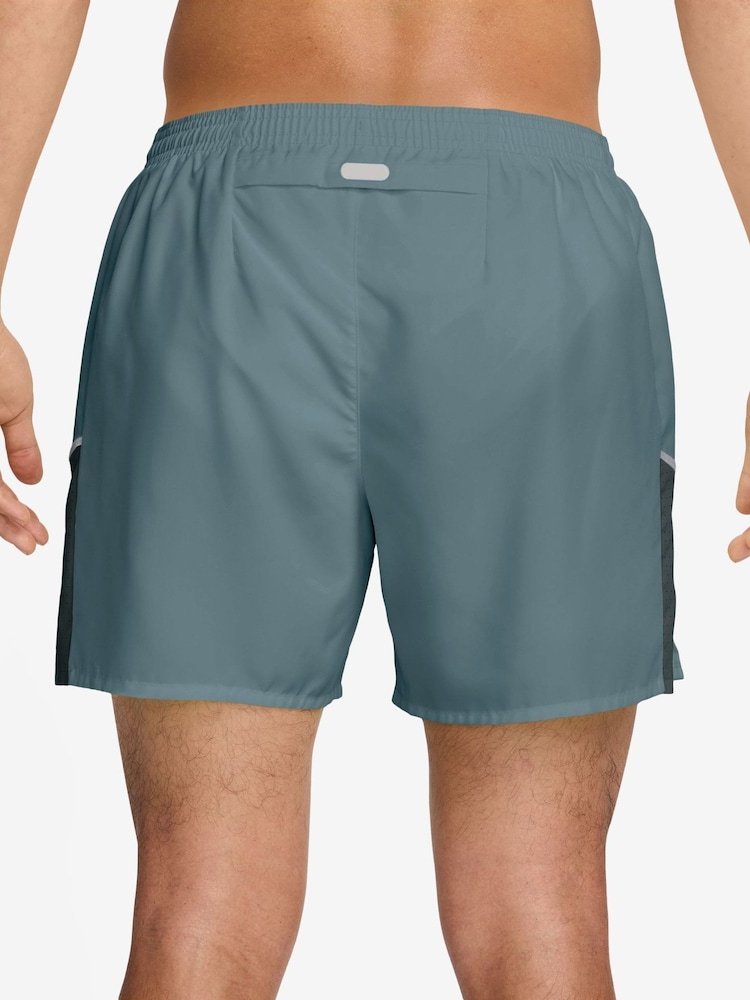 Nike Mineral Slate Miler Dri-FIT 5 inch Brief-Lined Running Shorts - Image 2 of 4