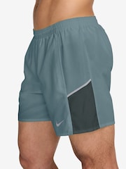 Nike Mineral Slate Miler Dri-FIT 5 inch Brief-Lined Running Shorts - Image 3 of 4