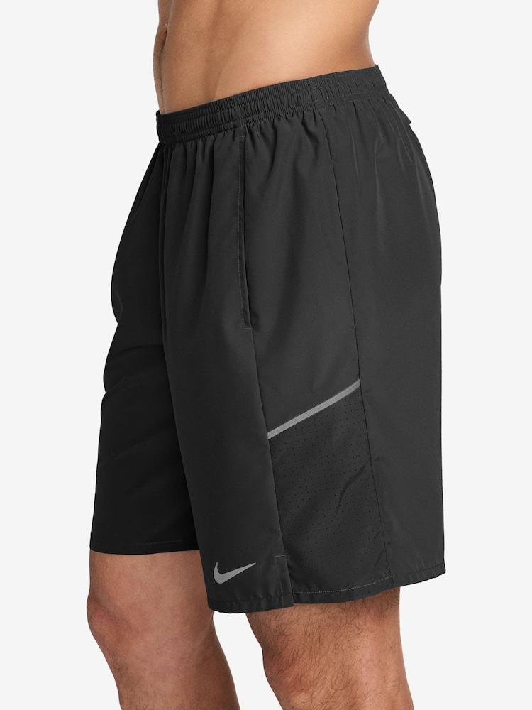 Nike Black Miler Dri-FIT 9 Inch Unlined Running Shorts - Image 2 of 4