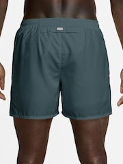 Nike Mineral Slate Miler Dri-FIT 5 Inch 2-in-1 Running Shorts - Image 2 of 4