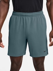 Nike Mineral Slate Flex Dri-FIT 7" Fleece Training Shorts - Image 1 of 4