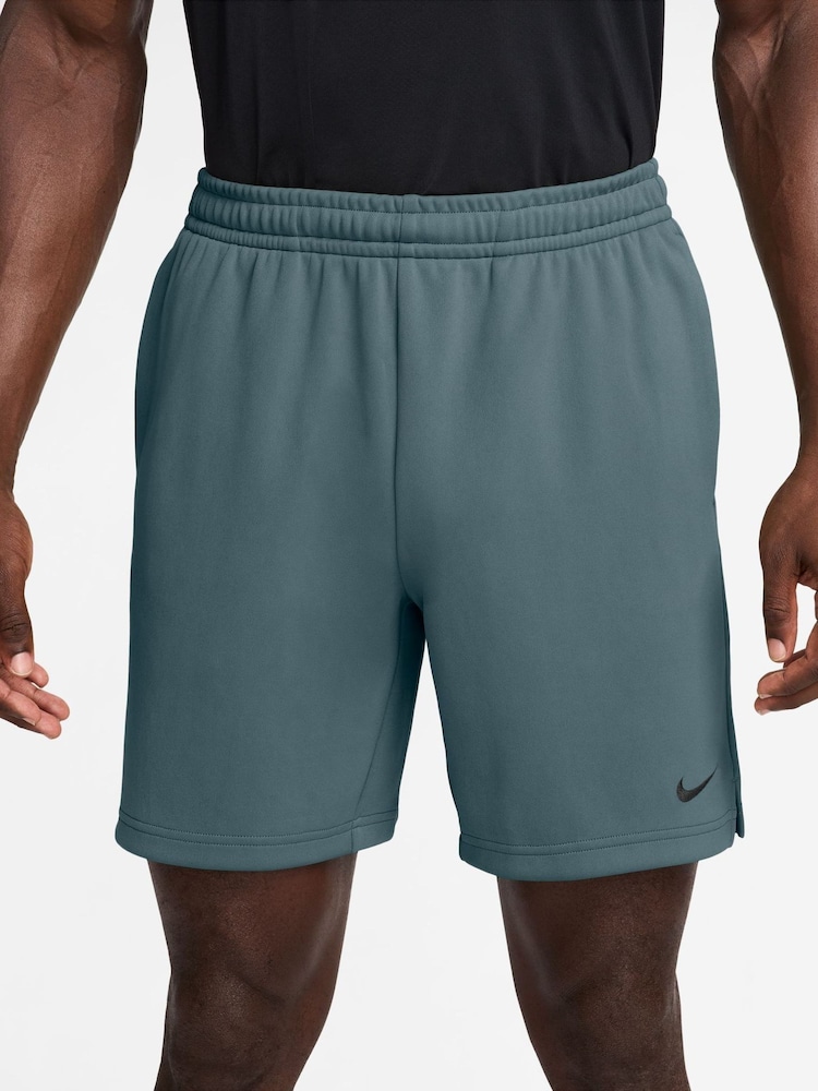 Nike Mineral Slate Flex Dri-FIT 7" Fleece Training Shorts - Image 1 of 4