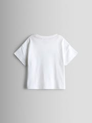 JoJo Maman Bébé Pink Fun Sun T-shirt & Stripe Skort Set - Image 3 of 7