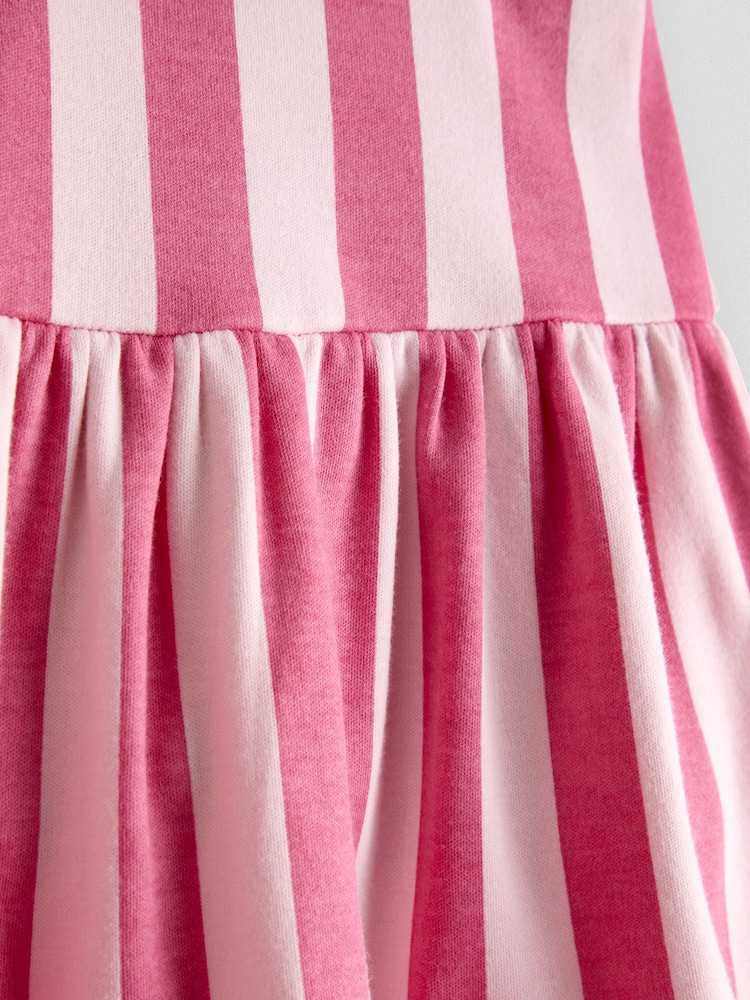 JoJo Maman Bébé T-shirt & Stripe Skort Set - Imaginea 8 din 8