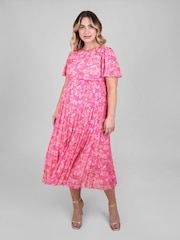 JoJo Maman Bébé Chiffon Pleated Nursing Midi Dress - صورة 1 من 5
