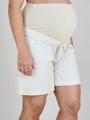 Φυσικό - Jojo Maman Bébé Maternity Λινό Σορτς Blend - Εικόνα 4 του 4