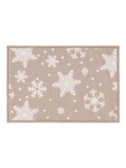 FLOORMATTERS Natural 2 Piece Let it Snow Mat and Runner Set - Image 2 of 4