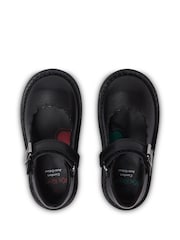 Kickers Black Infant Girls  Adlar MJ Scallop Leather Shoes - Image 6 of 6