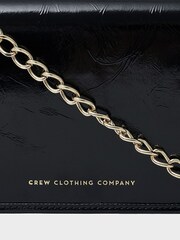 Crew Clothing Black Leather Chain Bag - Image 2 of 2