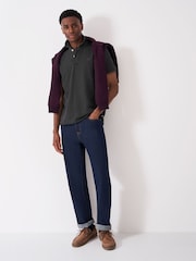 Crew Clothing Grey Classic Pique Polo Shirt - Image 3 of 6