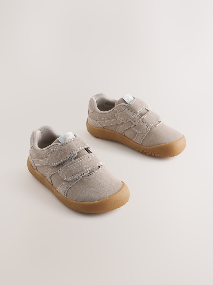 Neutral - Barefoot Leather Touch Fastening Trainers - Imaginea 1 din 6