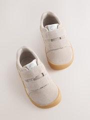 Neutral - Barefoot Leather Touch Fastening Trainers - Imaginea 2 din 6