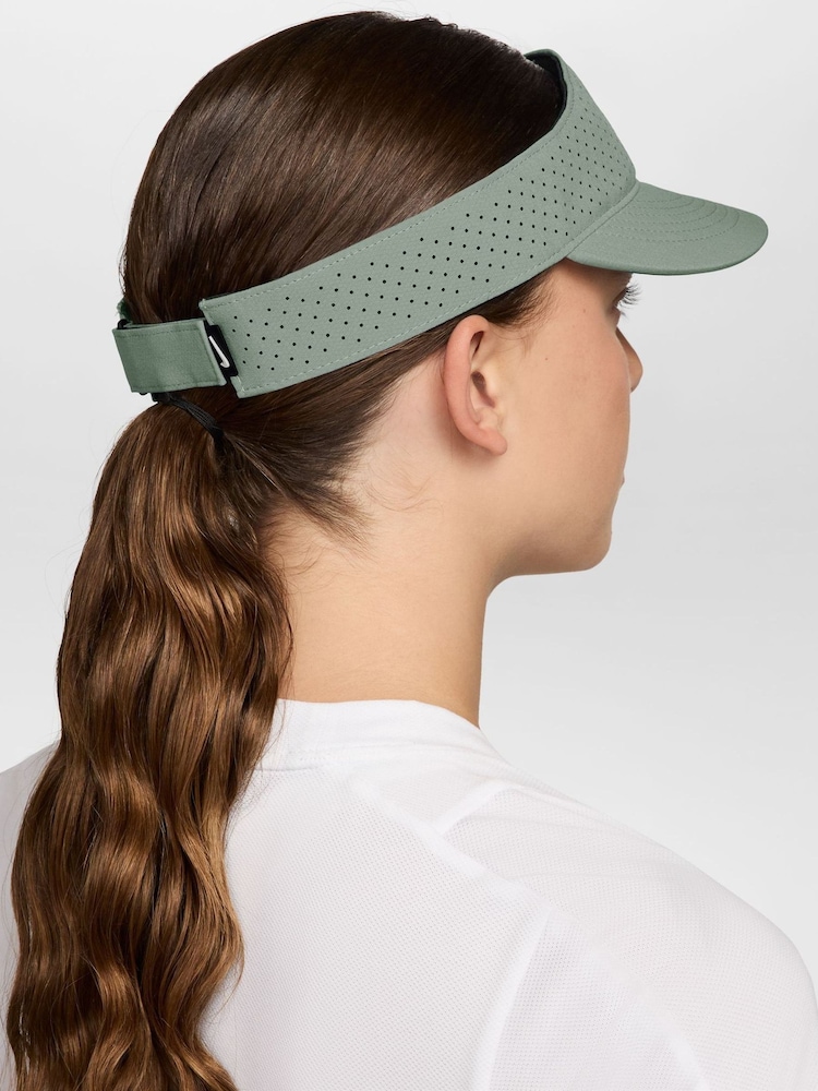 Nike Green Dri-FIT ADV Ace Tennis Visor Hat - Image 2 of 6