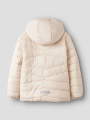 Name It Grey Hooded Puffer Jacket - Image 2 of 4