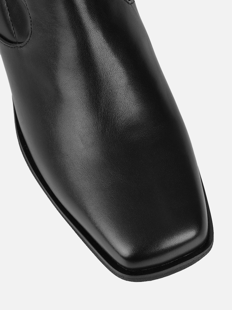 Simmi London Black Ziara Over The Knee Stretch Boots - Image 4 of 4