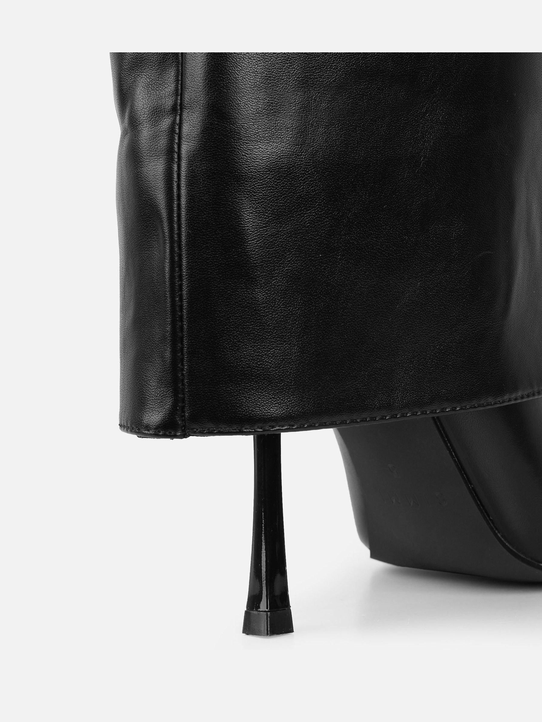 Buy Simmi London Black Saoirse Knee-High Fold Over Heeled Boots