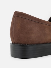 Simmi London Brown Dime Penny Loafers - Image 3 of 4