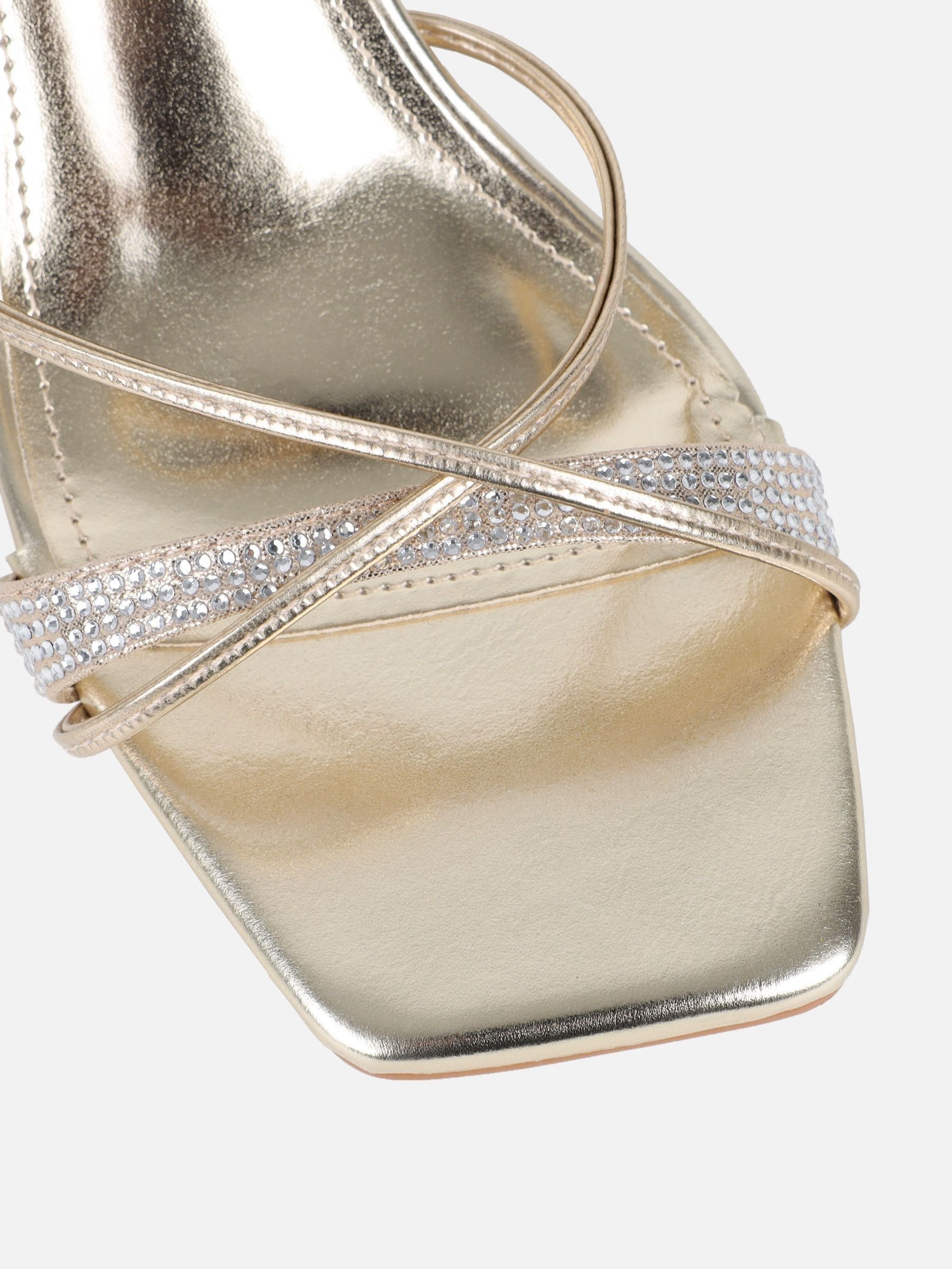 Buy Simmi London Gold Emelee Diamante Heeled Sandals from Next USA