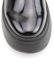 Heavenly Feet Patent Nera Ankle Black Boots - Image 6 of 6
