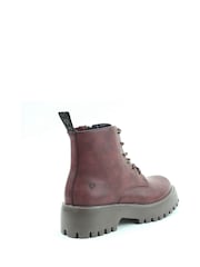 Heavenly Feet Burgundy Red Europa Ankle Boots - Image 4 of 6