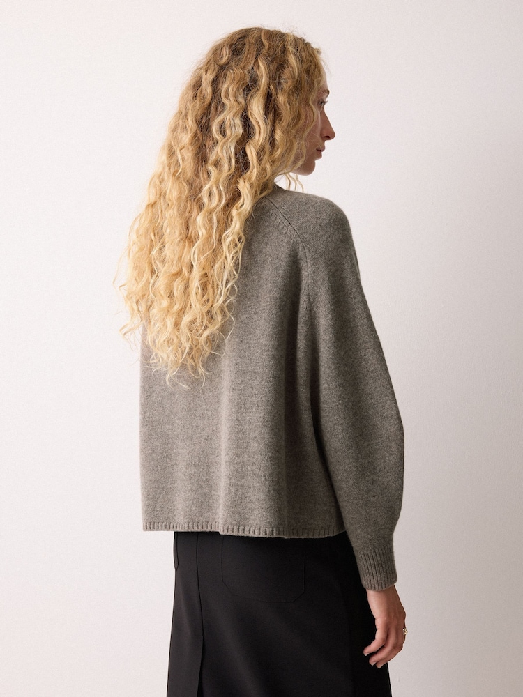 Jigsaw Wool Blend Collar Poncho - صورة 2 من 2 Jigsaw Wool Blend Collar Poncho - صورة 2 من 2