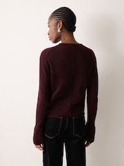 Jigsaw Red Cloud Cashmere Eldon Jumper - Image 2 of 2