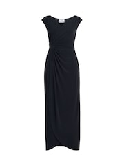 Gina Bacconi Blue Eileen Wrap Maxi Dress - Image 5 of 5