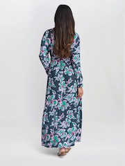 Gina Bacconi Blue Rosalee Belted Dress - Image 2 of 6