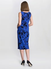 Gina Bacconi Blue Ashley Floral Midi Dress - Image 2 of 4