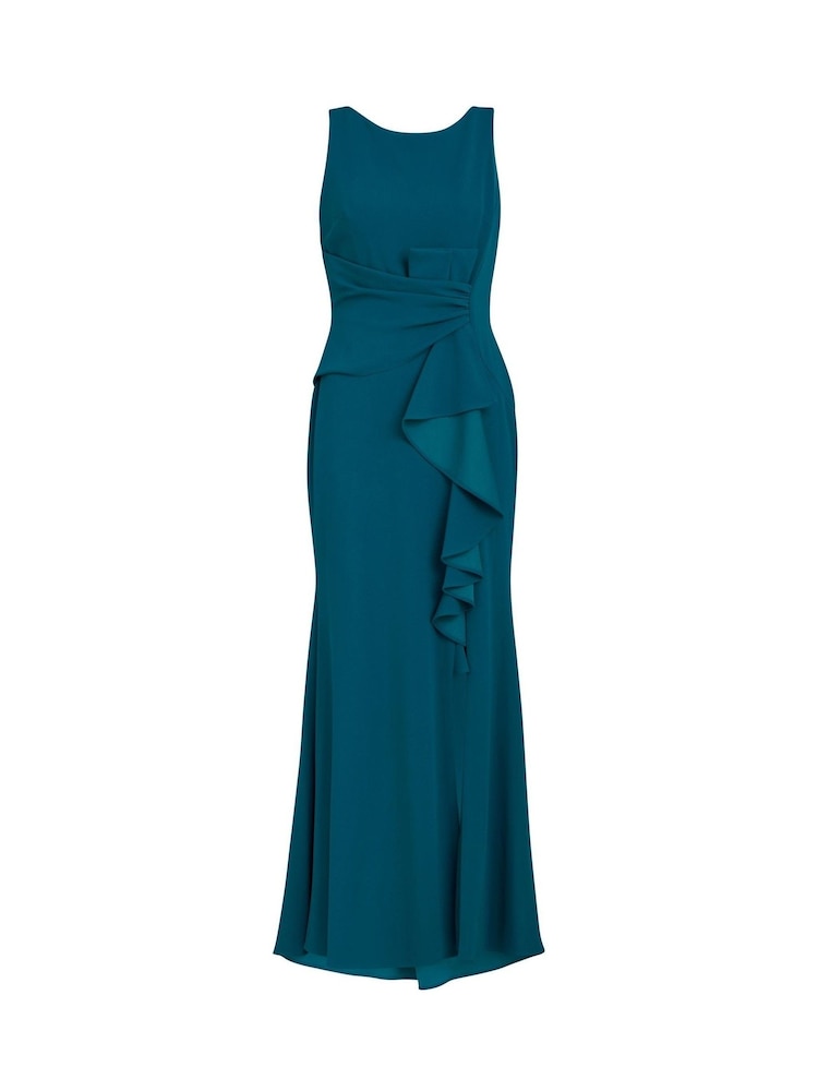 Gina Bacconi Green Jayden Crepe Maxi Dress - Image 5 of 5 Gina Bacconi Green Jayden Crepe Maxi Dress - Image 5 of 5