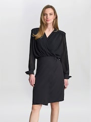 Gina Bacconi Sequin 2 Piece Black Dress - Image 1 of 7