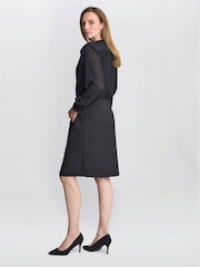 Gina Bacconi Sequin 2 Piece Black Dress - Image 2 of 7