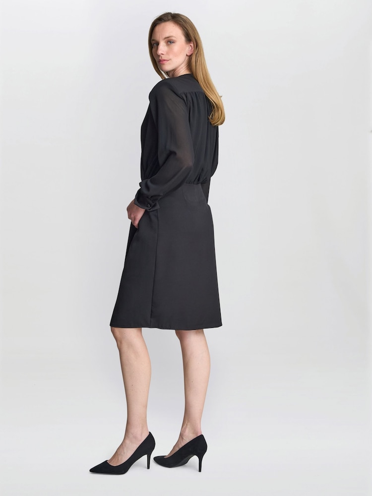Gina Bacconi Sequin 2 Piece Black Dress - Image 2 of 7 Gina Bacconi Sequin 2 Piece Black Dress - Image 2 of 7