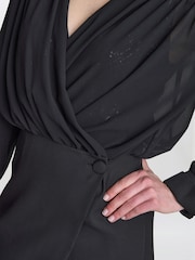 Gina Bacconi Sequin 2 Piece Black Dress - Image 6 of 7