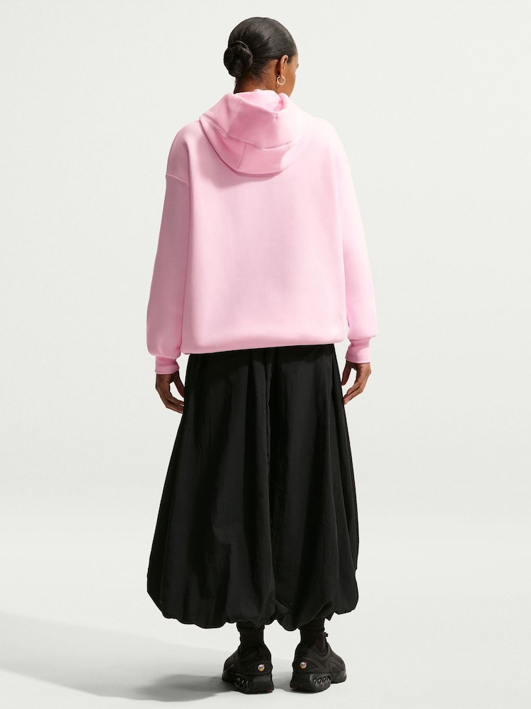 Nike Pink Foam Overhead Phoenix Oversized Fleece Hoodie - Image 5 of 5