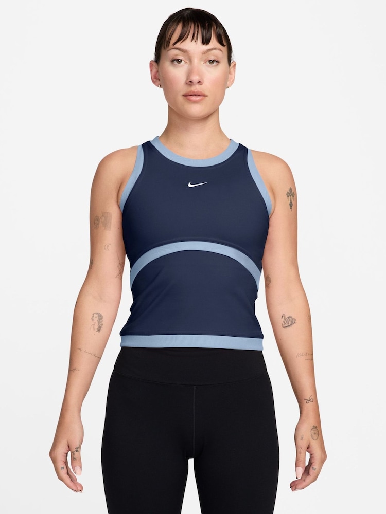 Nike Midnight Navy One Dri-FIT Tank Top - Image 1 of 3 Nike Midnight Navy One Dri-FIT Tank Top - Image 1 of 3
