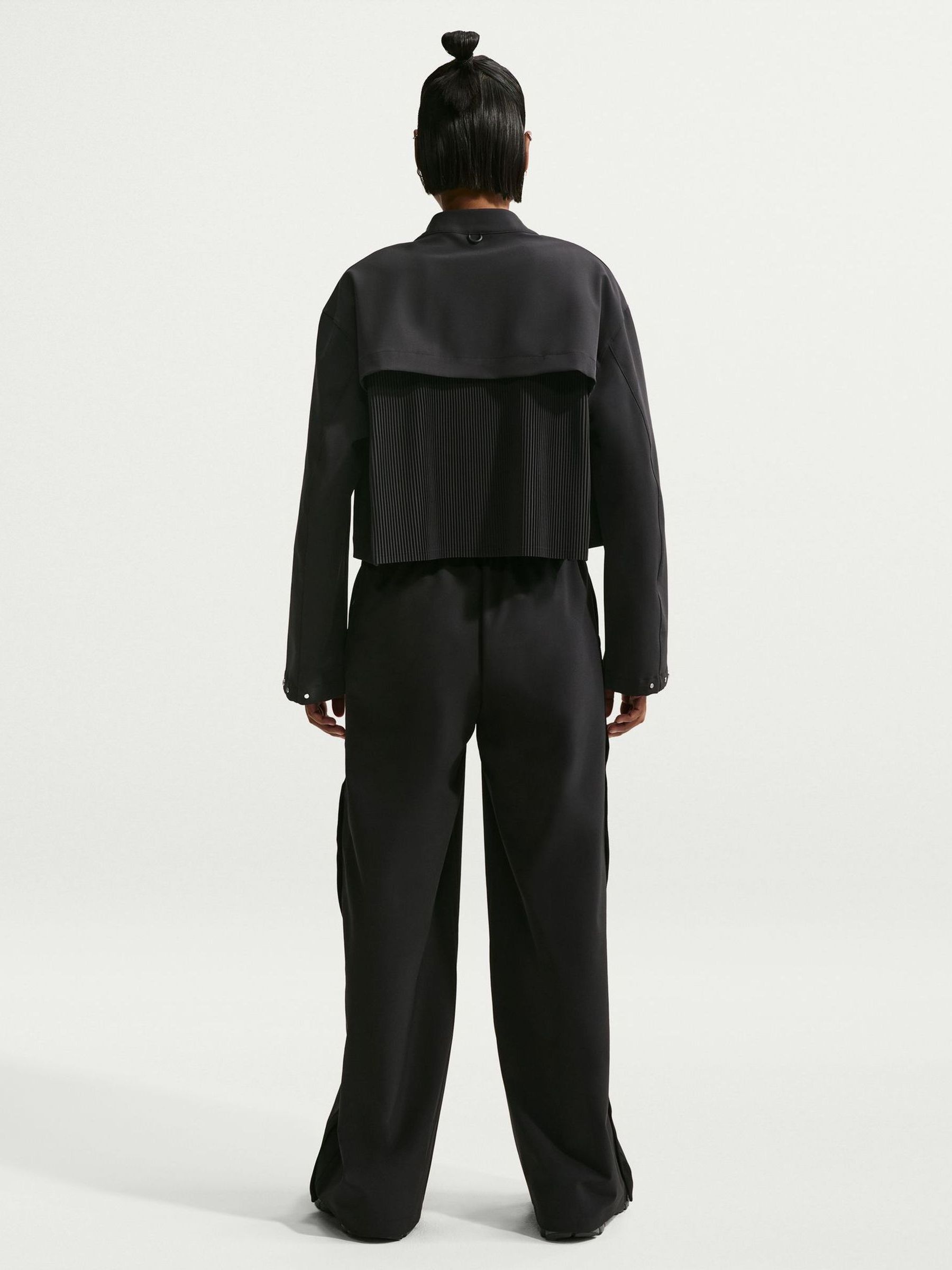 Buy Nike Black 24.7 Perfect Stretch Dri-FIT Cropped Trench Jacket