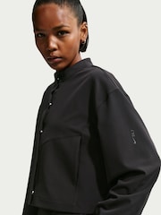 Nike Black 24.7 Perfect Stretch Dri-FIT Cropped Trench Jacket - Image 5 of 6