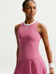 Nike Peony Pink Court Advantage Dri-FIT Tennis Tank Top - Image 3 of 5