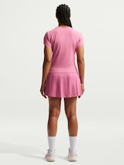Nike Peony Pink Court Advantage Dri-FIT Short-Sleeve Tennis/Padel Top - Image 2 of 5