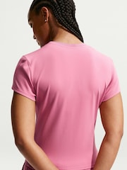 Nike Peony Pink Court Advantage Dri-FIT Short-Sleeve Tennis/Padel Top - Image 4 of 5