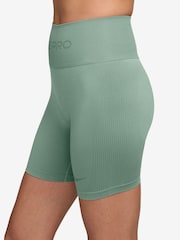 Nike Steam Green Pro Seamless Dri-FIT High-Waisted 5 Inch Cycling Shorts - Image 3 of 4