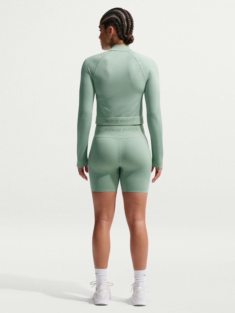 Πράσινο ατμού - Nike Pro Seamless Dri-FIT με ψηλή μέση 5 ίντσας Ποδηλατικό κολάν - Εικόνα 5 από 5