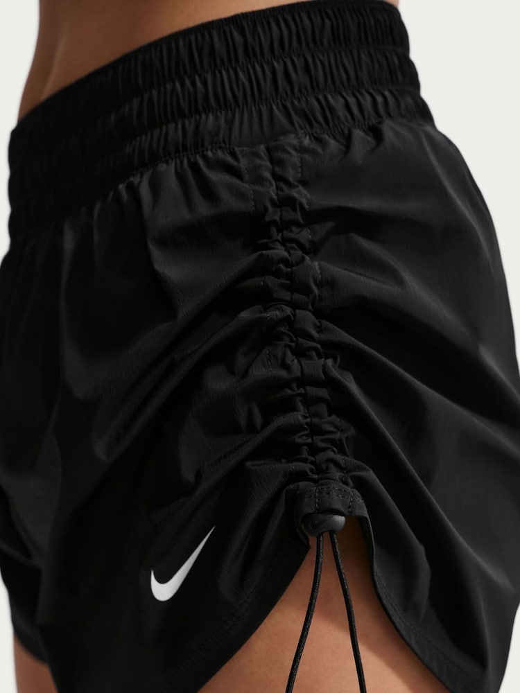 Nike Black One Dri-FIT Brief-Lined High Waisted 5 Inch Shorts - Image 1 of 6